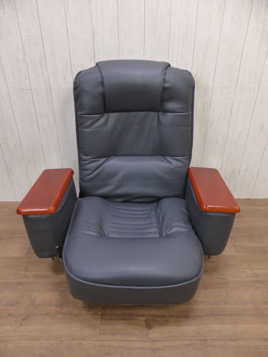 人気セール，SALE 座椅子 ローチェア レザー リクライニング 回転 肘置き W76&times;D64&times;H74cm(座椅子)｜売買されたオークション情報、yahooの商品情報をアーカイブ公開 - オークファン 座椅子