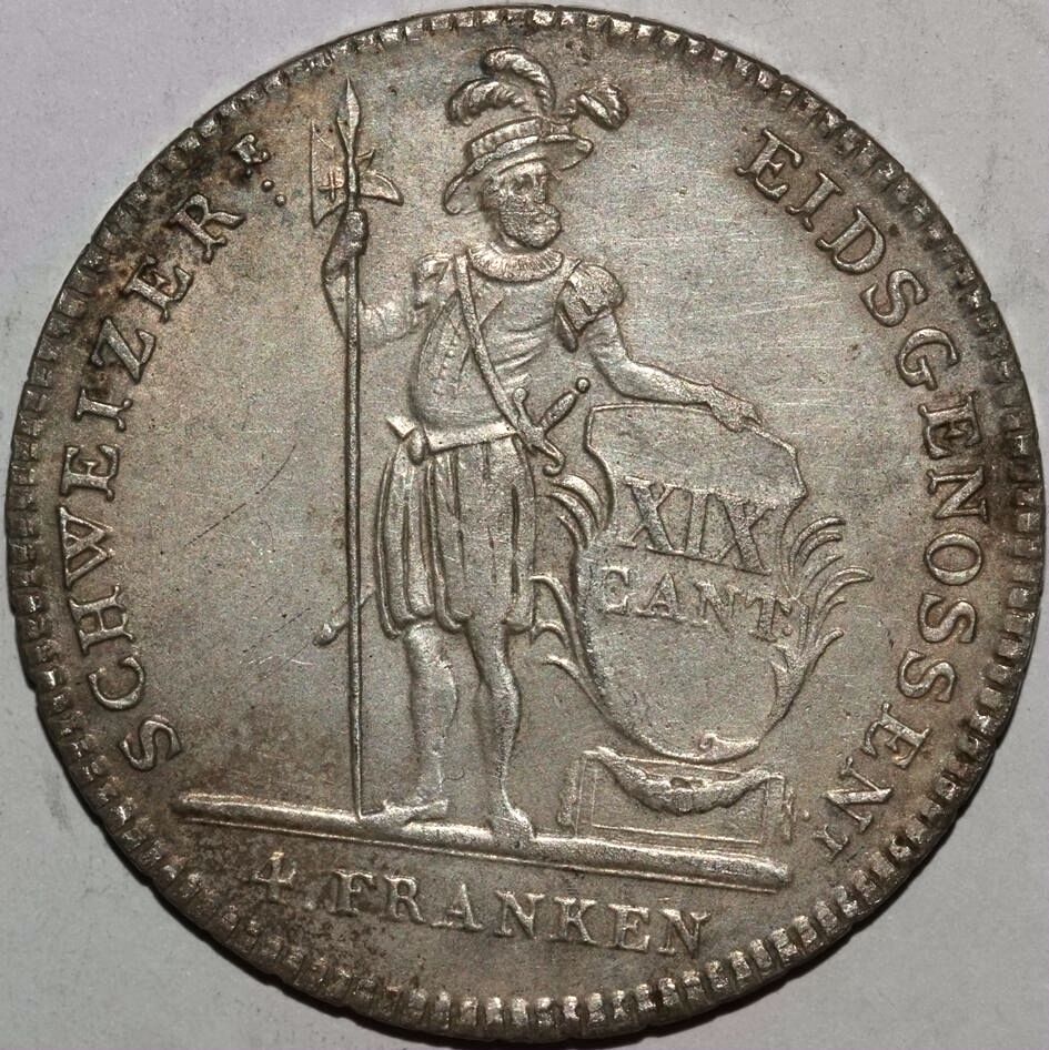 0 Canton of Franken - Lucerne – Numista Franken, 1 | Swiss