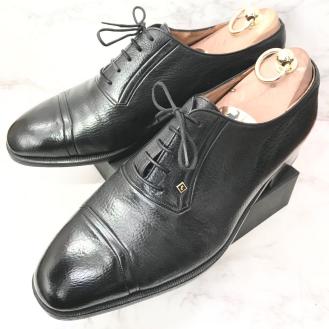 a.testoni ストレートチップ レザーシューズ ブラック a.testoni ア・テストーニ ストレートチップ 26.0cm(UK7.5) 革靴