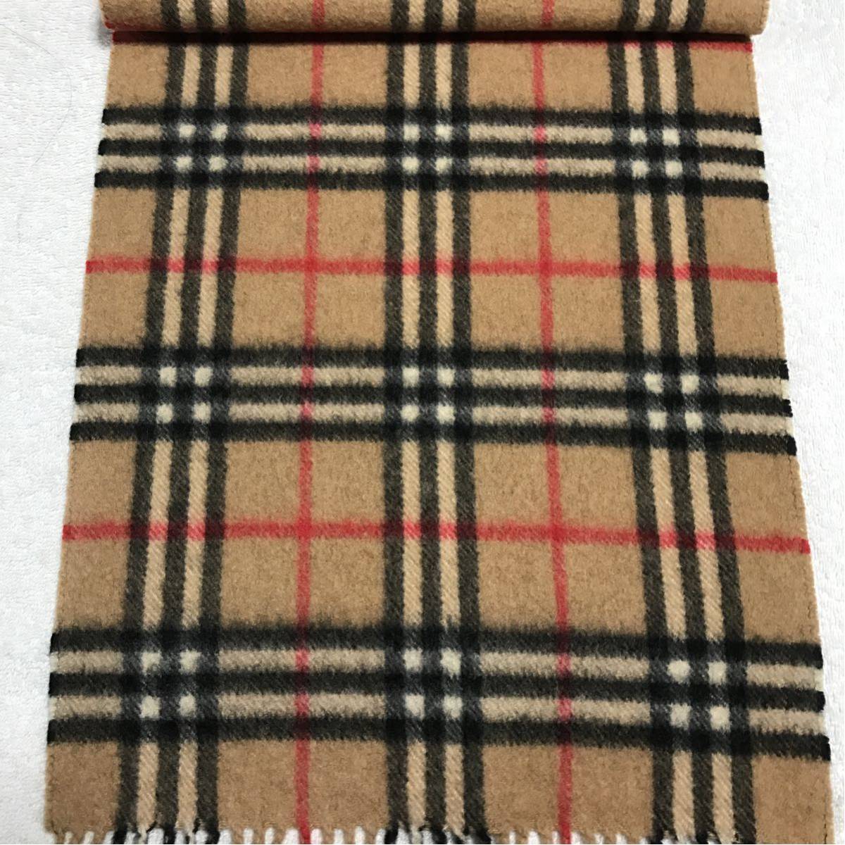 Burberrys カシミヤ100%マフラー バーバリー ベージュチェック 美品