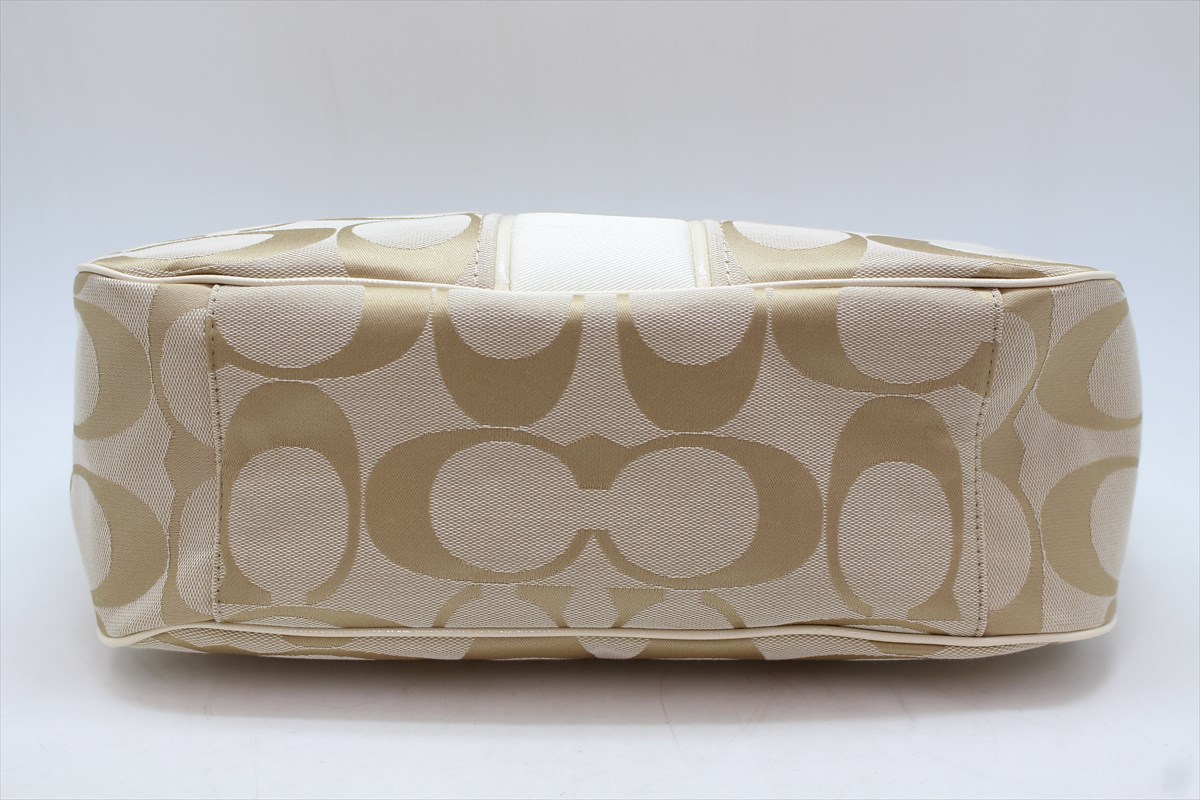 ▽ 美品 COACH コーチ F21873 シグネチャー ショルダーバッグ 2WAY 