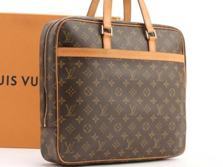 1円 ヴィトン モノグラム レザー ビジネス バッグ ポルトドキュマン ペガス メンズ 革 A4 書類 通勤 ハンド M53343 ブリーフケース Y14