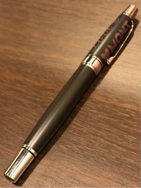 新品同様 美品 モンブラン MONT BLANC ボールペン 黒 紫の文字 オシャレ プレゼント 送料無料