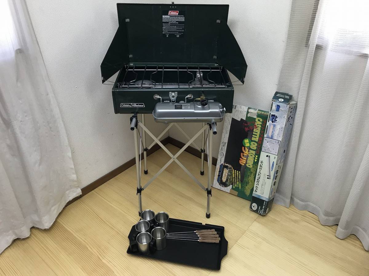 低価，豊富な ☆コールマン パワーハウス ツーバーナー 413h 88年12月 