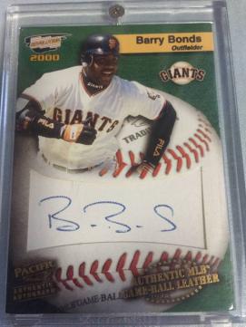 Barry Bonds auto バリー・ボンズ 直筆サインカード 【公式通販】