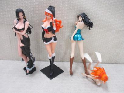 箱無 ONE PIECE フィギュア ナミ，ニコ・ロビン，ボア・ハンコック セット