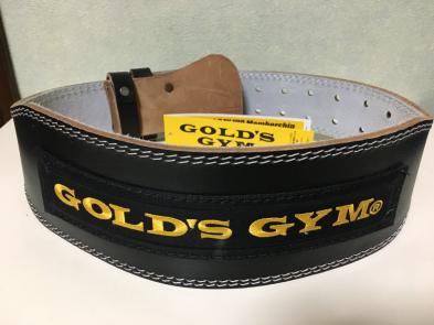 【新品未使用】ゴールドジム GOLD'S GYM☆ウエイトトレーニング用ベルト☆パワーベルト☆サイズXS☆タグ付き