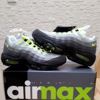25㎝NIKE AIR MAX95OG NEON エアマックス95ネオン　イエローグラデVOLT25㎝US7