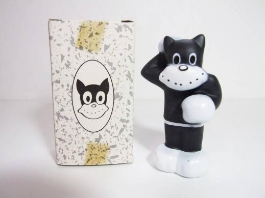 【未使用品】のらくろ/長銀/当時物/ソフビ/昭和/レトロ/箱付き/ノベルティグッズ/日本長期信用銀行/Y91