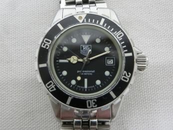 タグホイヤー 腕時計 プロフェッショナル200m 黒文字盤 レディース ラバー B01770 タグホイヤー TAG HEUER クォーツ プロフェッショナル 200M
