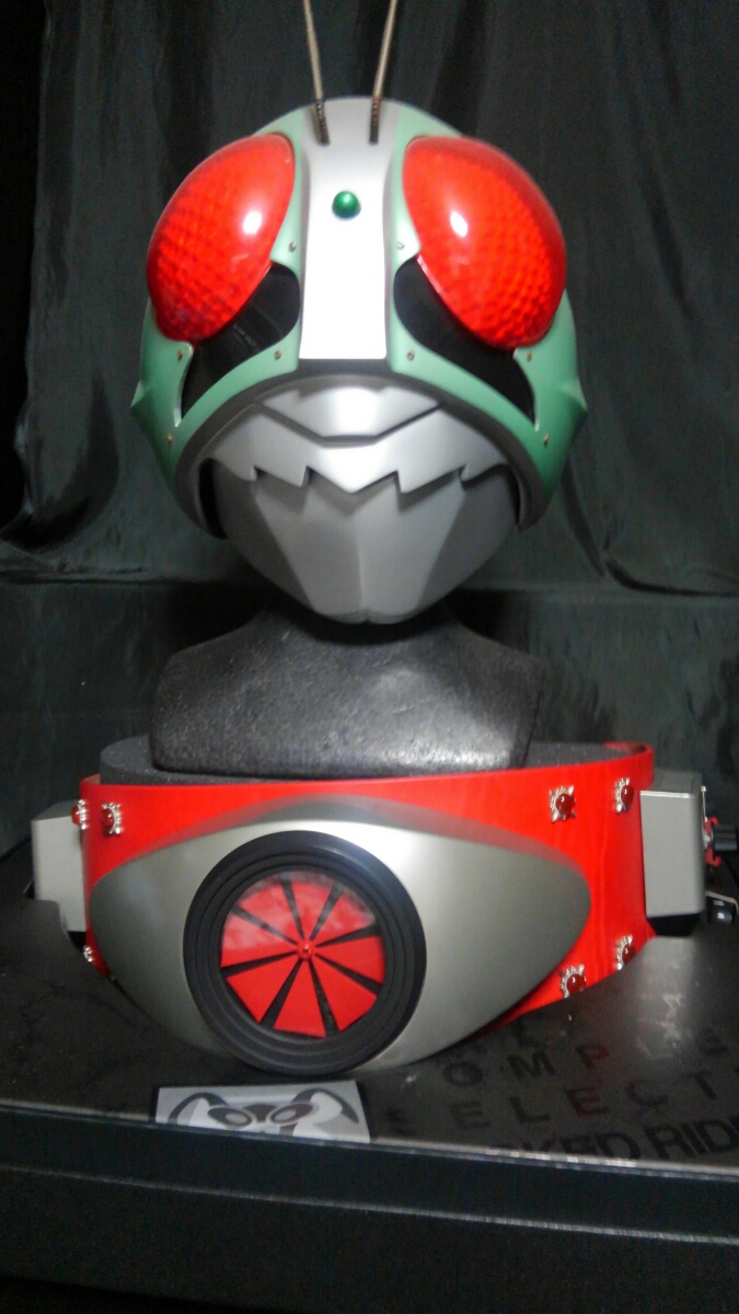 仮面ライダー１号／マスク＆変身ベルト１／１ バンダイ ポピー コスプレ