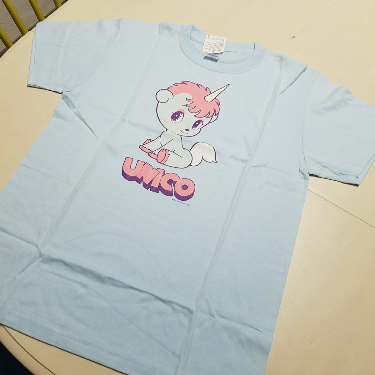 手塚治虫 UNICO ユニコ かわいい ブルーTシャツ 女性LL XL (イラスト