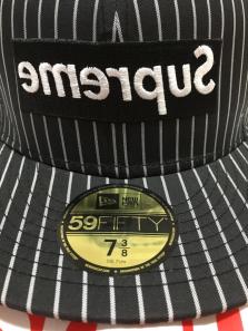  Supreme COMME des GARCONS BOX LOGO NEW ERA 7 3/8 58.7 シュプリーム ニューエラ(帽子)｜売買されたオークション情報、yahooの商品情報をアーカイブ公開 - オークファン 服飾小物