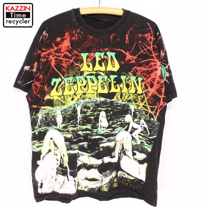 90s レッドツェッペリン 総柄バンドTシャツ ☆Lサイズ 【公式通販】