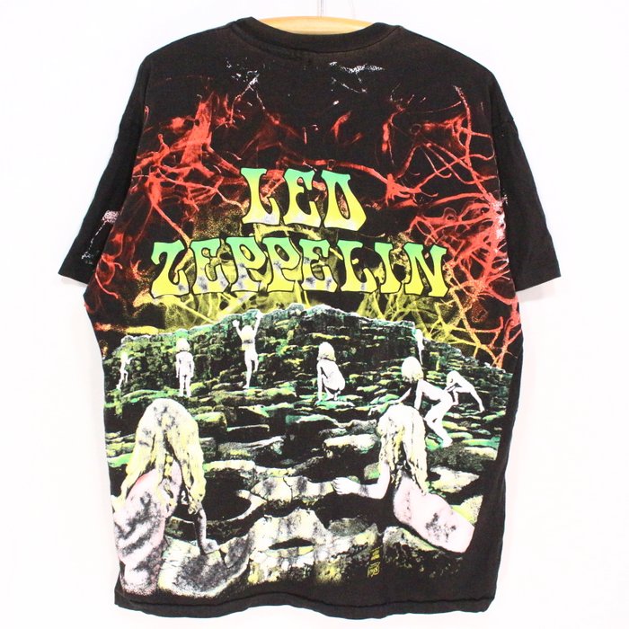 90s レッドツェッペリン 総柄バンドTシャツ ★Lサイズ