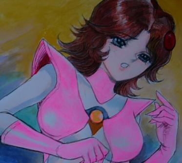 A266手描き同人イラスト、宇宙の騎士テッカマン・天地ひろみ