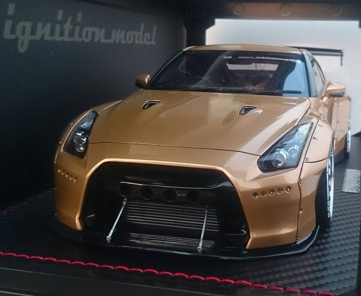 IG 1/18 ignition model PANDEM R35 GT-R Gold ダンボール外箱、ケース