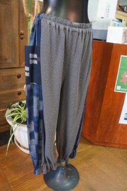 定番，新作登場 伝統和素材 絣&times;ワッフルニットコットン ゆるパンツ 履き心抜群 激安ｓｔ＜ふく紗工房＞2081(Lサイズ)｜売買されたオークション情報、yahooの商品情報をアーカイブ公開 - オークファン Lサイズ