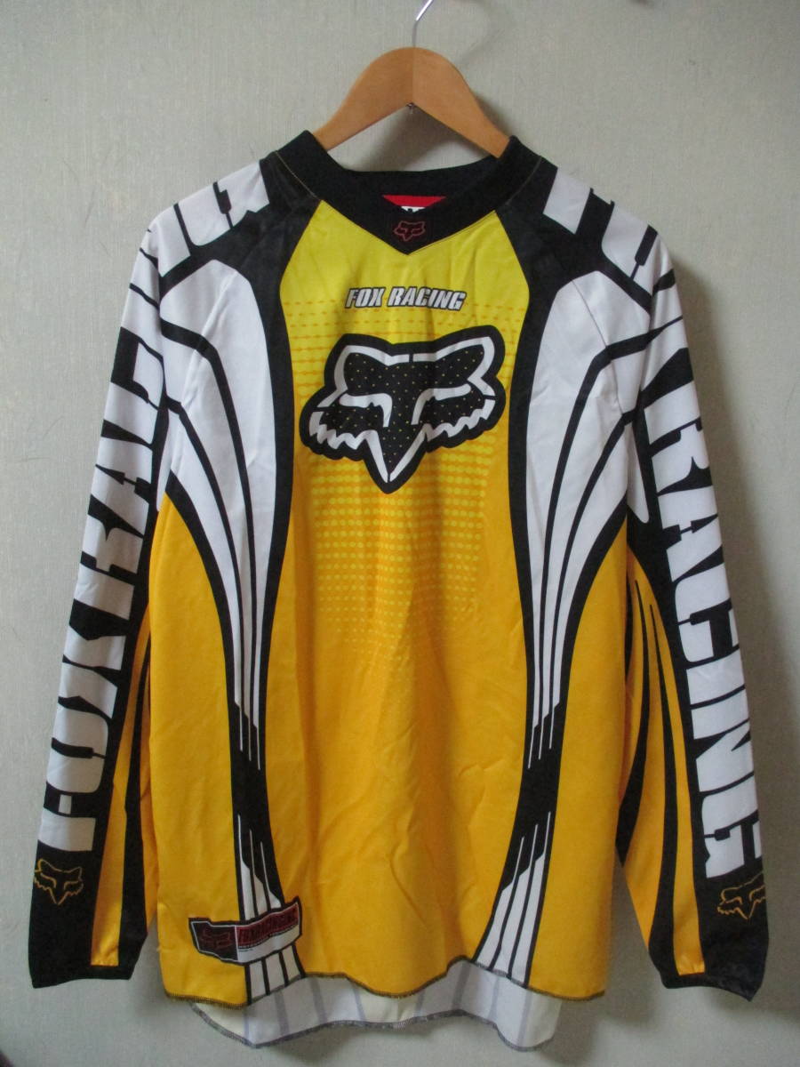 未使用 FOX フォックスレーシング WESTWOOD 長袖モトクロスシャツ Mサイズ
