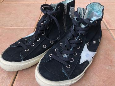1円スタート! 美品 GOLDEN GOOSE ゴールデングース ハイカット 