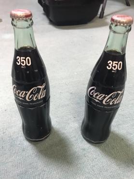 未開封 昭和 レトロ ビンテージ 瓶 コカコーラ 350ml 2本