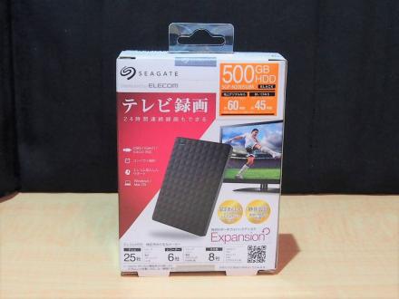 未使用　未開封　SEAGATE　Elecom　シーゲート　エレコム　外付け　ポータブル　HDD　ハードディスク　500GB　PC　TV　録画