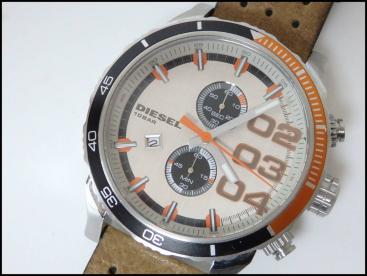 本物 良品 DIESEL ディーゼル 腕時計 クロノグラフ DZ4310 稼働品 電池