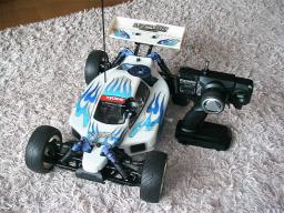 京商 中古☆KYOSHO 1/8エンジンバギー INFERNO MP-7.5・SPORTS プロポ