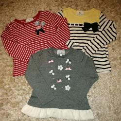  組曲3点セット 長袖カットソー シャツ S 90100110 双子(長袖カットソー)｜売買されたオークション情報、yahooの商品情報をアーカイブ公開 - オークファン 女の子用