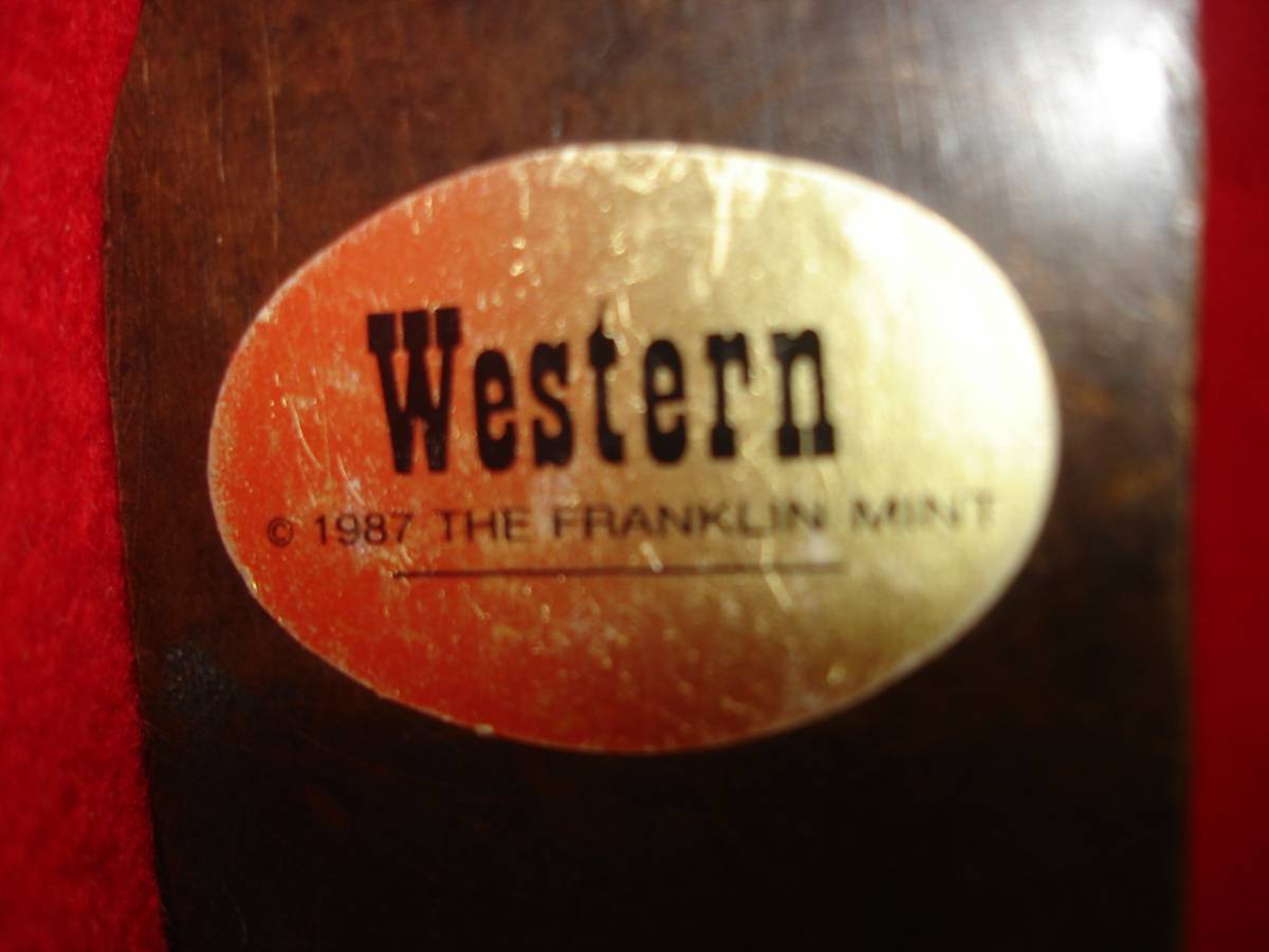 Western 1987年 The Franklin Mint 製 価格 帯 ☆【逸品堂】☆ リアル動物 フランクリンミント 1987年 THE