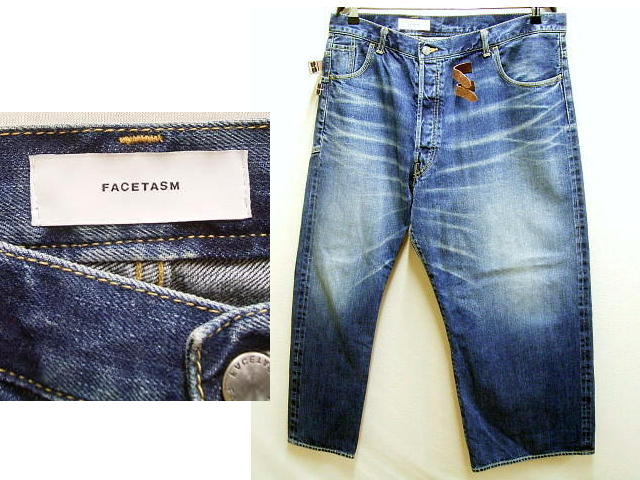 即決[5]美品 FACETASM 16SS 復刻 BIG＆SLIM KILT DENIM ビッグ＆スリム 