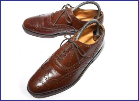 人気定番，大人気 イングランド製 ローク LOAKE グッドイヤー製法/本革ウイングチップ25.5赤茶 11D122(25.5cm)｜売買されたオークション情報、yahooの商品情報をアーカイブ公開 - オークファン 25.5cm