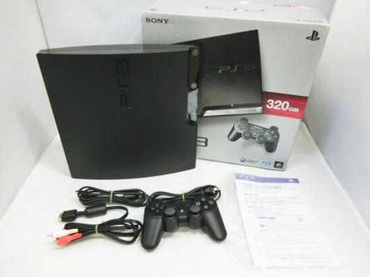 【ジャンク品】SONY PS3 本体 320GB CECH-2500B チャコール・ブラック 通電確認済み HDDあり 封印シールあり