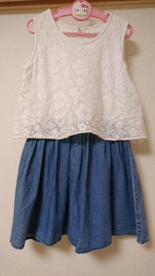 サムシング Something エドウィン キッズ 子供 ノースリーブ ワンピース デニムスカート 130 130 125 134cm 売買されたオークション情報 Yahooの商品情報をアーカイブ公開 オークファン Aucfan Com