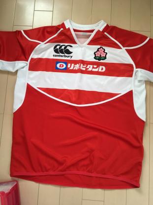 ラグビー日本代表 レプリカジャージ カンタベリー製 桜エンブレム入り