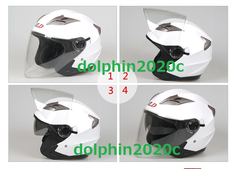 新入荷 バイク ダブルレンズ 内蔵サングラス ジェットヘルメット M 新 