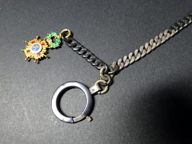 【侍】アンティーク 純銀金具 赤銅 喜平チェーン 懐中時計の鎖 13.0ｇ A82