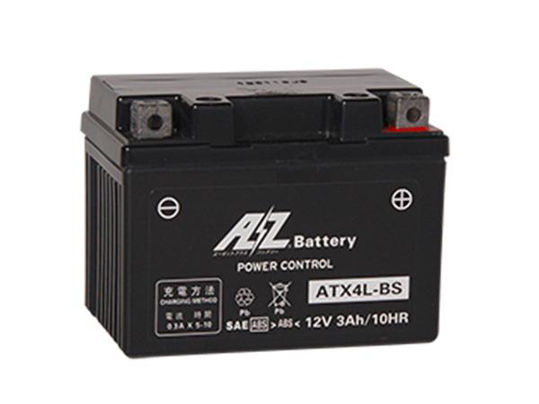 バッテリー AZ オートバイ用 ATX4L-BS 液入充電済 互換 FTH4L-BS