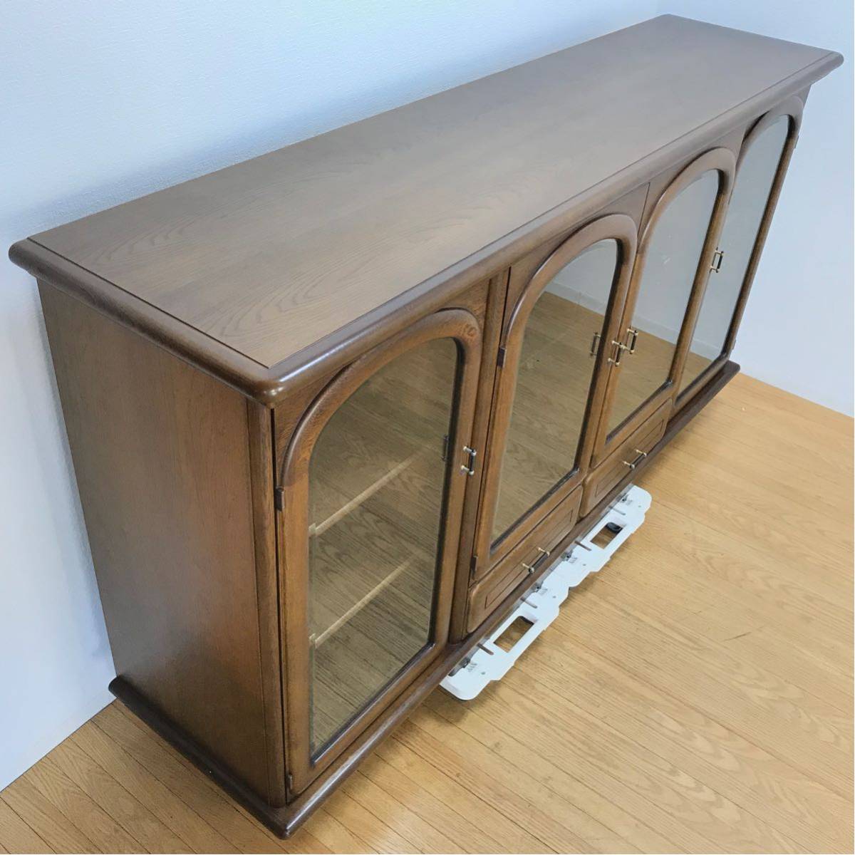 北海道 美品□karimoku［カリモク家具］サイドボード 飾り棚