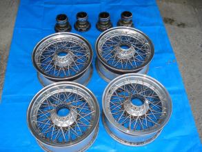 フォルテクス インペリアル ワイヤーホイール 15インチ中古4本 