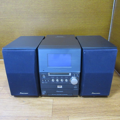 ◇Pioneer X-SV5DV DVD・CD・MDミニコンポ（K） リモコン付き