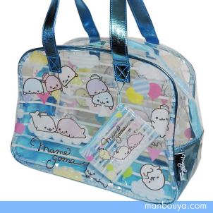 キャラクター ビニール プールバッグ 子供 サンエックス まめゴマ