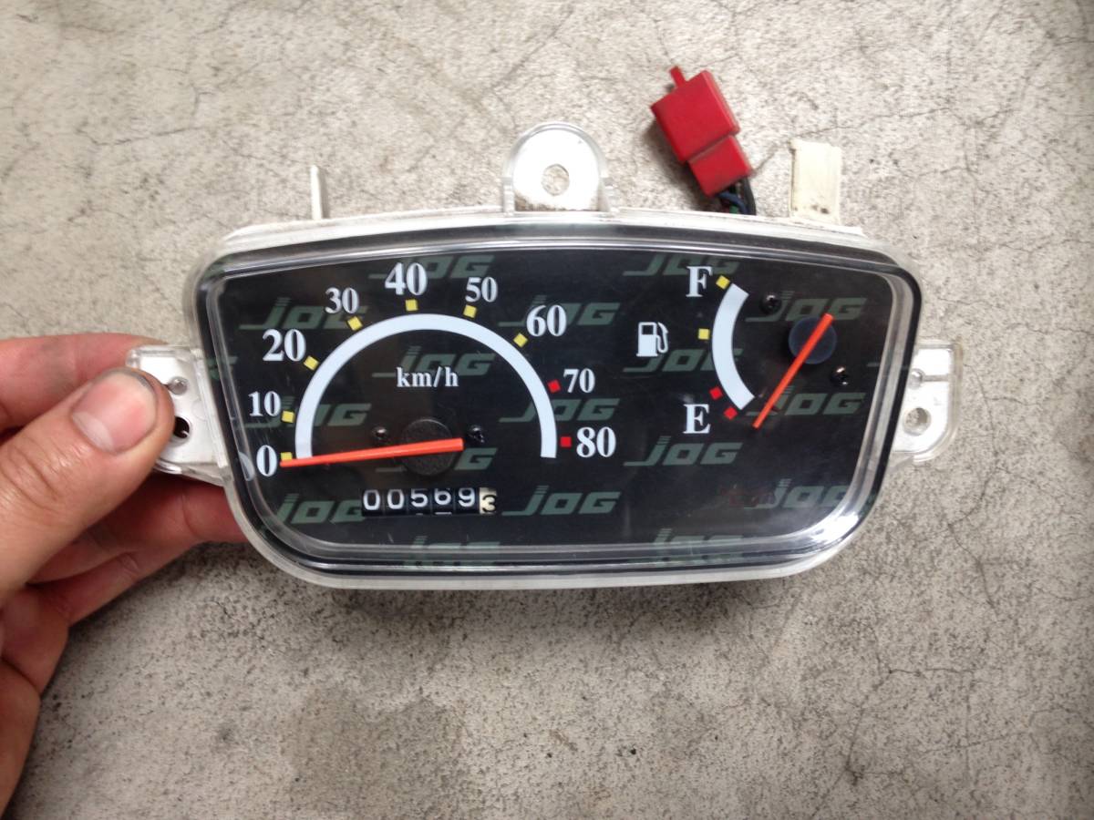 JOG系ヤマハ80kmメーター、JOGZR.3WF.3VR.3KJ.3RY.3YK.2JAジョグ 