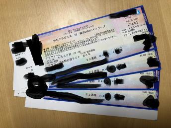 即決☆4/30中日ドラゴンズ×横浜DENA ドラゴンズ外野応援 大人