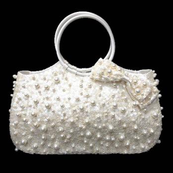 BE TO CHIC トゥービーシックハンドバッグ パールビジュー トゥービー 