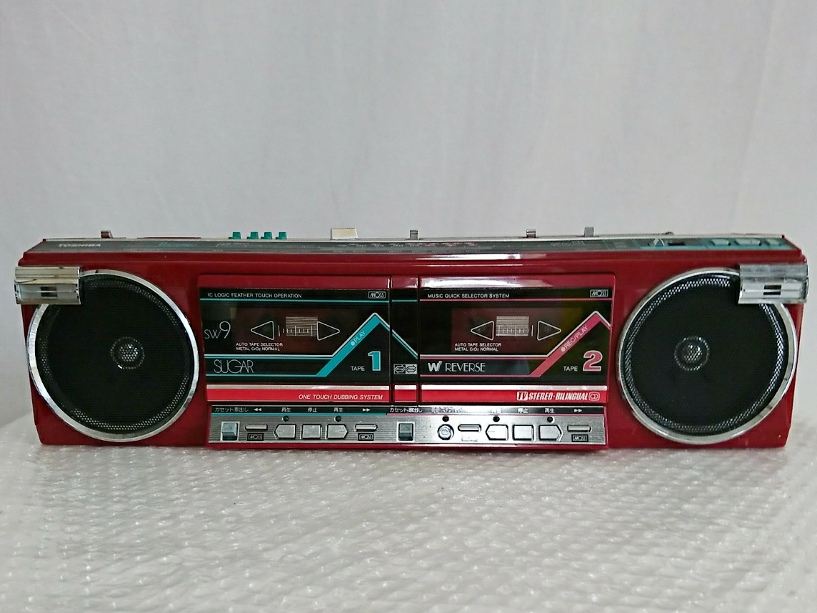 TOSHIBA 東芝 ステレオラジオカセットレコーダー SUGAR Wラジカセ RT