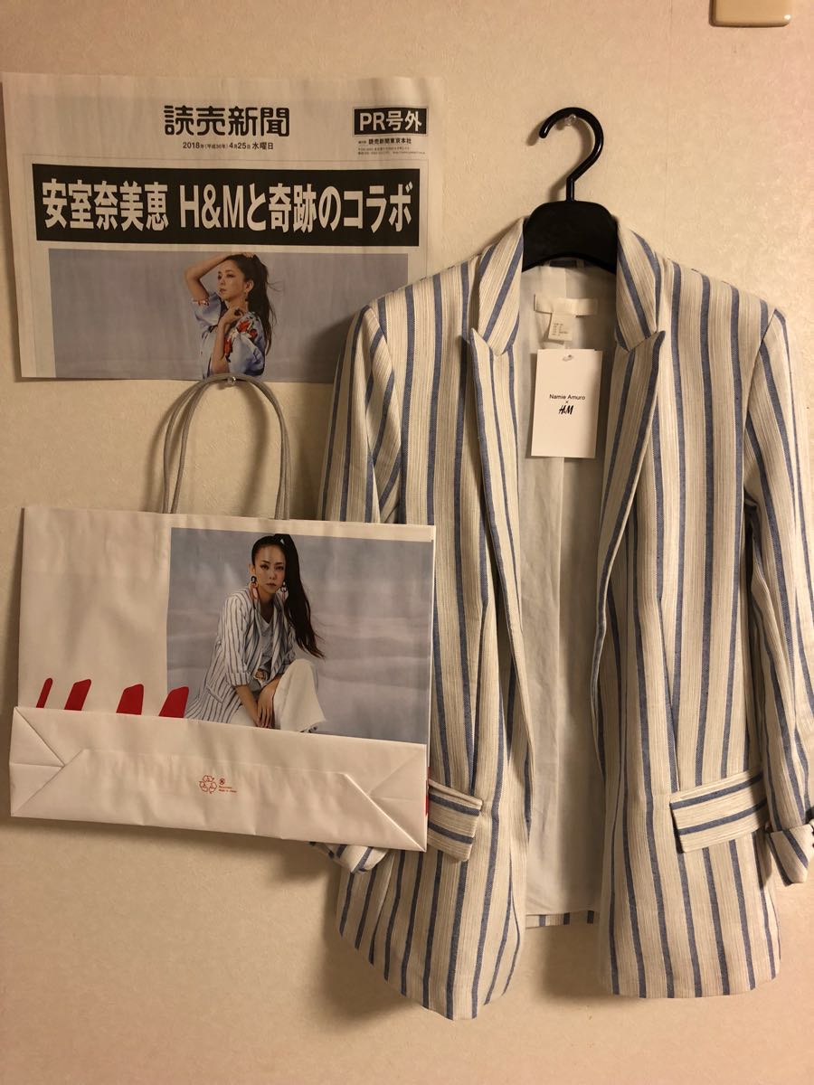 オンライン超特価 ☆安室奈美恵☆H&Mコラボ☆ストライプジャケット 