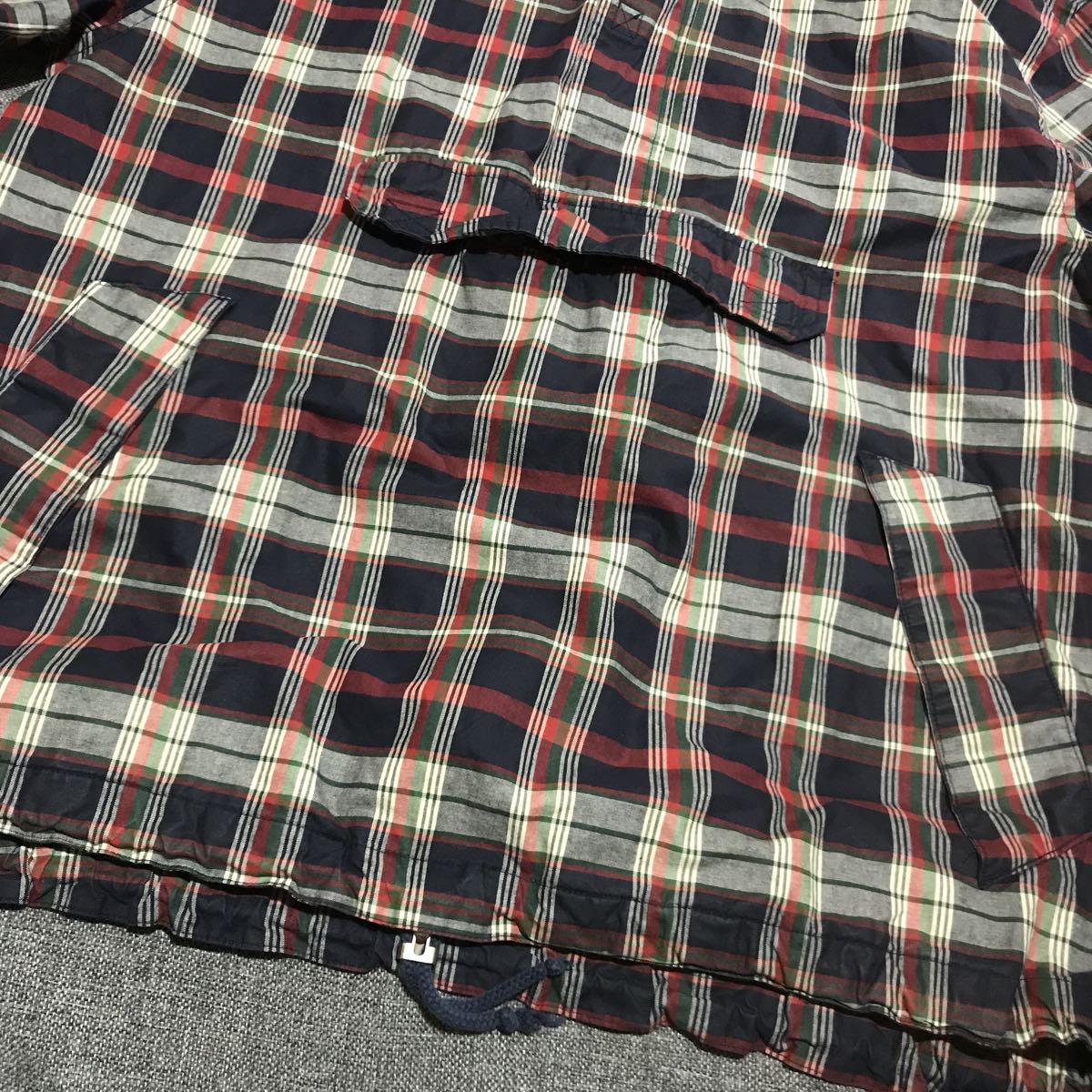 OLD GAP オールドギャップ アノラックパーカー チェック柄 ハーフ 