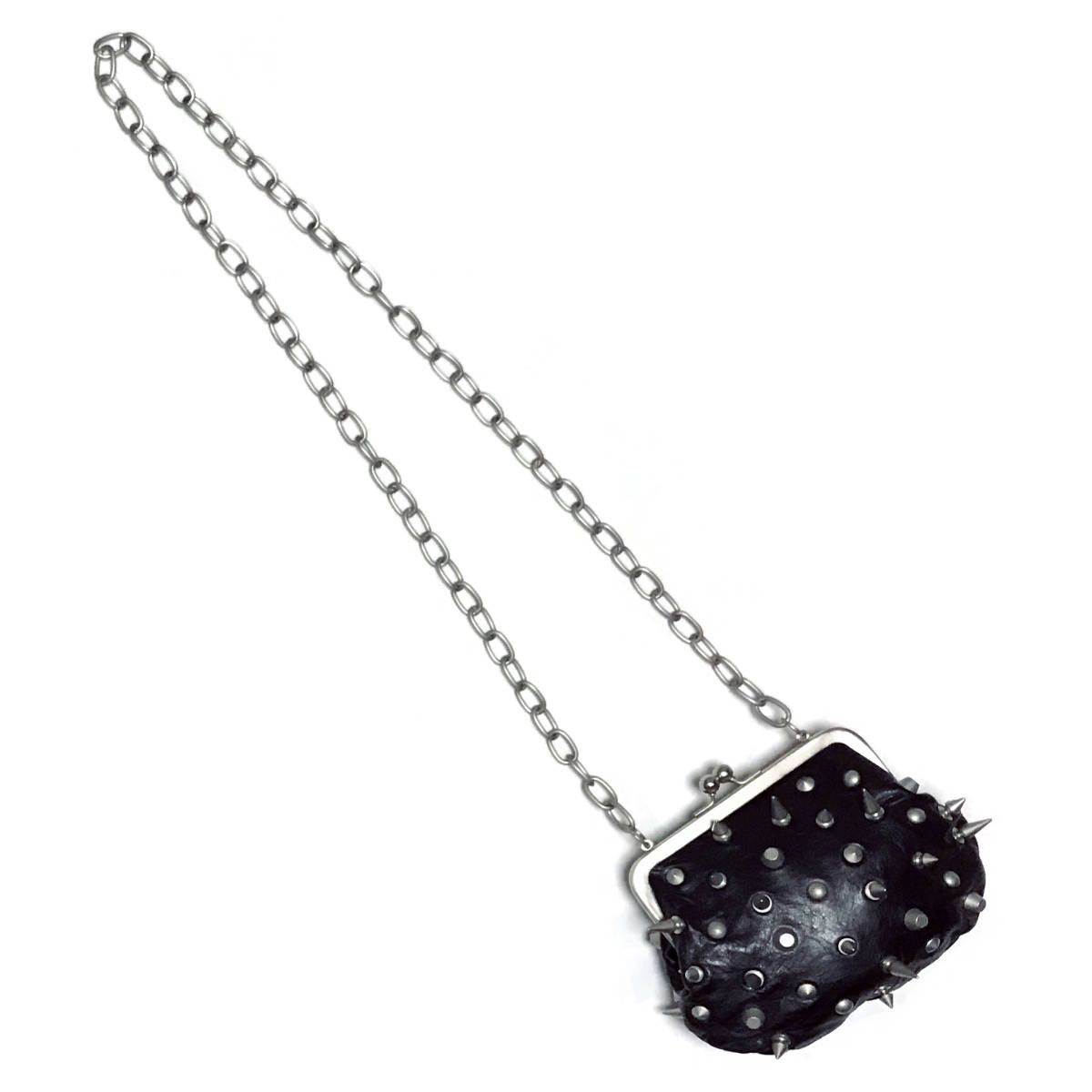 レザー スタッズ がま口ネックレス バッグ JUNYA WATANABE  