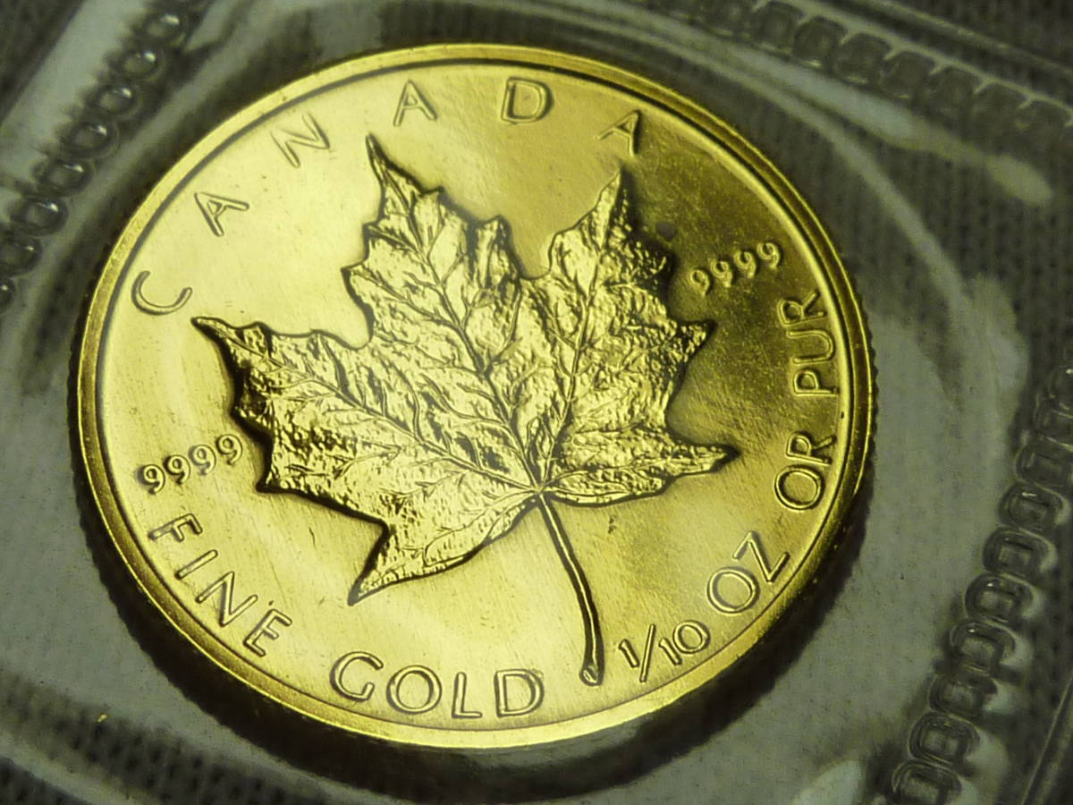 カナダ K24 メイプルリーフ 1⁄10oz 純金 1⁄10オンス メイプルリーフ金貨 24